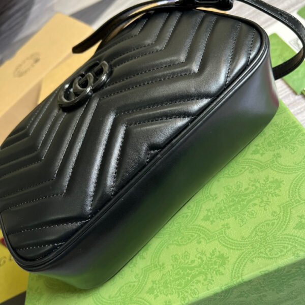 gg Marmont Matelasse Shoulder Bag Black For Women, Women’s Bags 9.5in/24cm gg