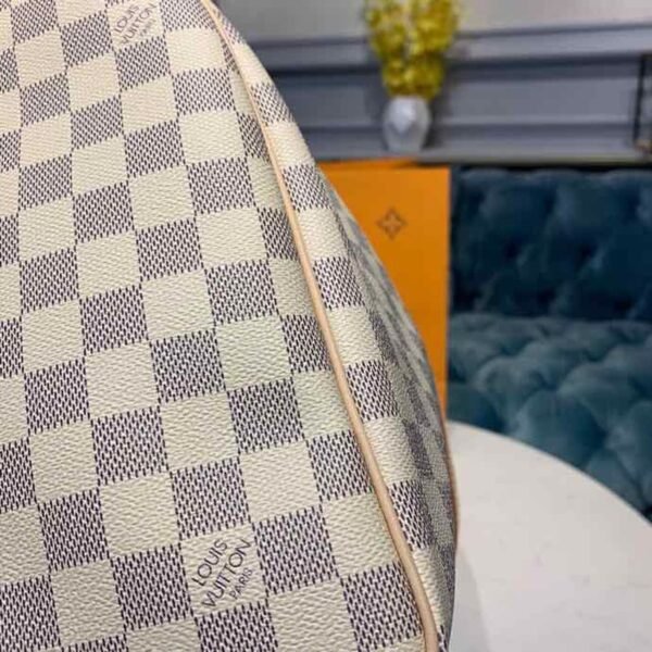 LV Keepall Bandouliere 55 Damier Azur Canvas For Women,  Travel Bags 21.7in/55cm LV N41429