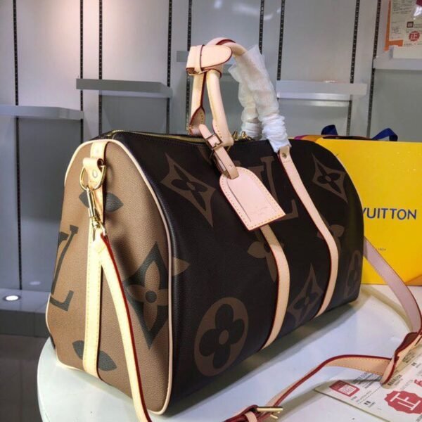 LV Keepall Bandouliere 50 Monogram and Monogram Reverse Canvas For Women, Women¡¯s Handbags, Travel Bags 19.7in/50cm LV M44739