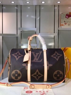 LV Keepall Bandouliere 50 Monogram and Monogram Reverse Canvas For Women, Women¡¯s Handbags, Travel Bags 19.7in/50cm LV M44739