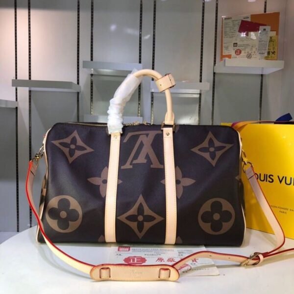 LV Keepall Bandouliere 50 Monogram and Monogram Reverse Canvas For Women, Women¡¯s Handbags, Travel Bags 19.7in/50cm LV M44739