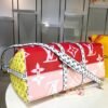LV Keepall Bandouliere 50 Monogram and Monogram Reverse Canvas Red For Women, Women¡¯s Handbags, Travel Bags 19.7in/50cm LV