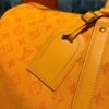 LV Keepall Bandouliere 50 Monogram Denim Ochre Yellow For Men, Men¡¯s Bags, Travel Bags 19.7in/50cm LV M44644
