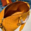 LV Keepall Bandouliere 50 Monogram Denim Ochre Yellow For Men, Men¡¯s Bags, Travel Bags 19.7in/50cm LV M44644