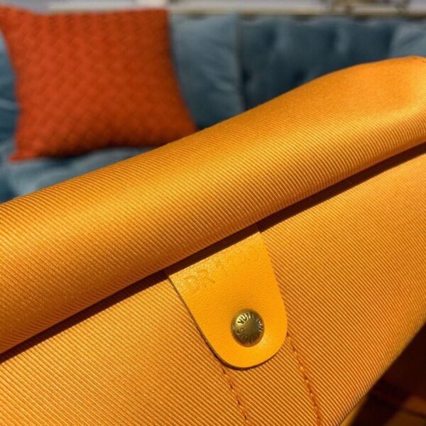 LV Keepall Bandouliere 50 Monogram Denim Ochre Yellow For Men, Men¡¯s Bags, Travel Bags 19.7in/50cm LV M44644