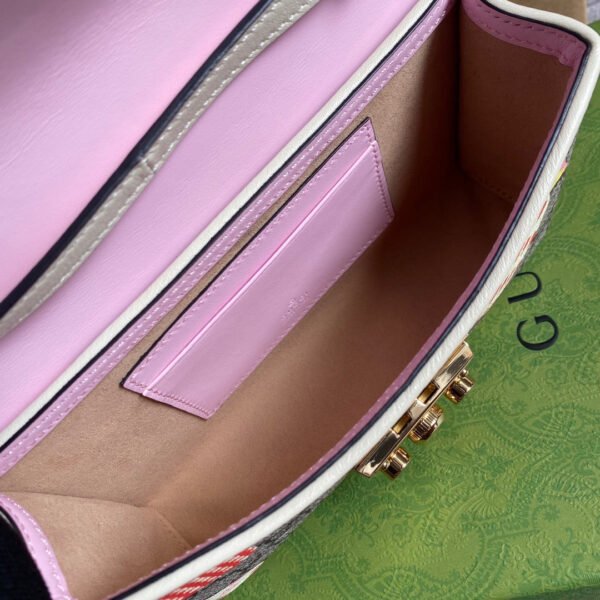 gg Padlock Strawberry Mini Bag Beige For Women, Women’s Bags 7in/18cm gg