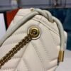 gg Marmont Mini Bucket Bag White Matelass¨¦ Chevron For Women 6in/13cm gg 575163 DTDRT 9022