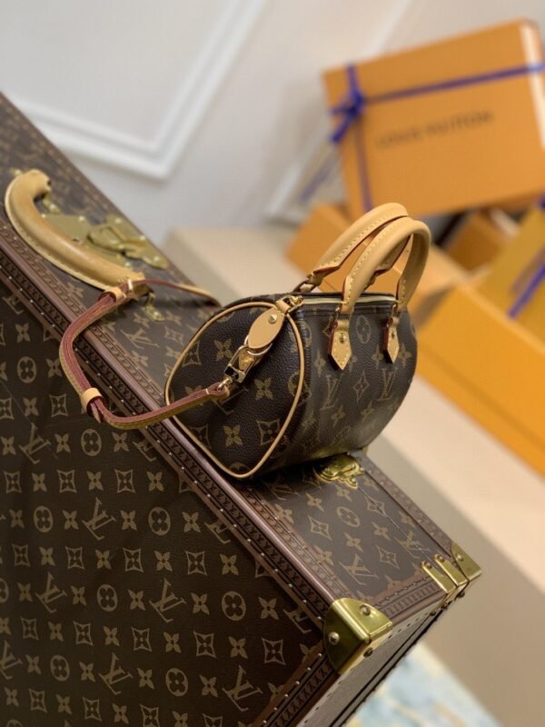 94eaac7b LV Nano Speedy Monogram Canvas For Women, Women’s Handbags, Shoulder Bags 6.3in/16cm LV M81085
