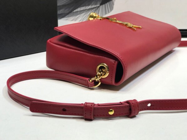 YSSL Kate Tassel Small Shoulder Bag Red For Women 10.2in/26cm YSL?