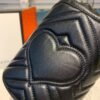 gg Marmont Mini Bucket Bag Black Matelass¨¦ Chevron For Women 6in/13cm gg 575163 575163 DTDRT 1000