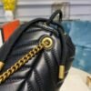 gg Marmont Mini Bucket Bag Black Matelass¨¦ Chevron For Women 6in/13cm gg 575163 575163 DTDRT 1000