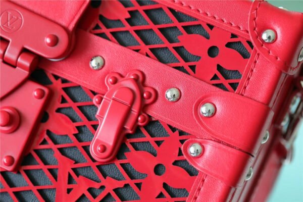 LV Petite Malle Monogram Red For Women, Women¡¯s Handbags, Shoulder And Crossbody Bags 7.9in/20cm LV?