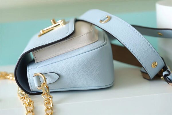 LV Lockme Tender Light Blue For Women, Women¡¯s Handbags, Shoulder And Crossbody Bags 7.5in/19cm LV