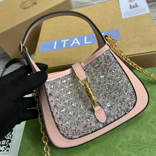 gg Jackie 1961 Mini Shoulder Bag Light Pink For Women, Women’s Bags 7.5in/19cm gg