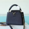 95ec9495 LV Capucines Mini Taurillon Black For Women, Shoulder And Crossbody Bags 21cm/8.3in LV