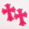 CHROME HEARTS HORSE SHOE LOGO T-SHIRT WHITE PINK