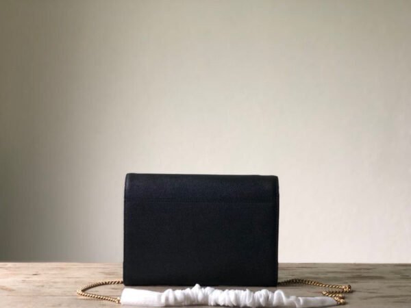 YSSL Cassandra Flap-Front Crossbody Bag Black For Women 8.7in/22cm YSL?