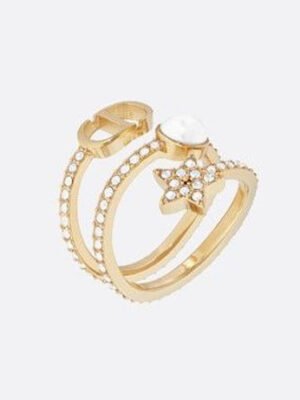 18K CD Star Pearl Ring