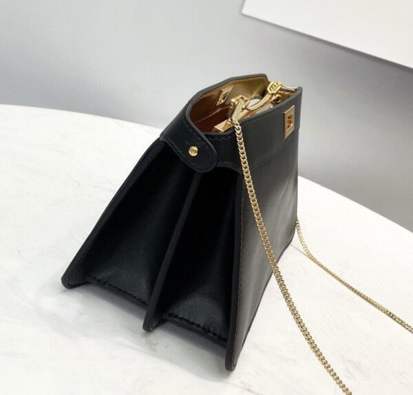 FI Peekaboo Small Iseeu Pochette Black Bag For Woman 21cm/8in