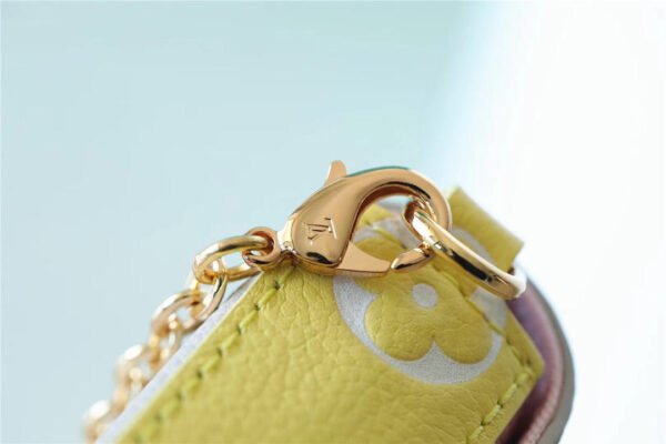 LV Pochette Felicie Monogram Empreinte Pink/ Beige/ Yellow For Women,  Shoulder And Crossbody Bags 21cm/8.3in LV M81359
