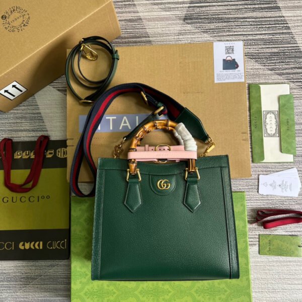 gg Diana Small Tote Bag Green For Women, Women’s Bags 11in/27cm gg ?