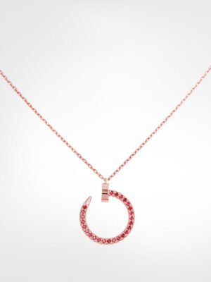 18K Juste Un Clou Pink Diamonds Necklace