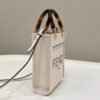 FI Sunshine Shopper White Mini Bag For Woman 13cm/5in