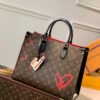 LV Onthego MM Fall In Love Monogram Canvas For Women, Women¡¯s Handbags, Shoulder Bags 13.8in/35cm LV M45888