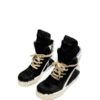 Rick Owens Geobasket Sneakers - Black Pony Hair