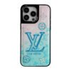 Lou Blue Leather iPhone Case