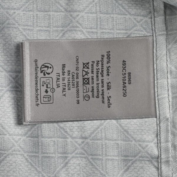 Dior Geometric Pattern Short Sleeve Shirt in Gray