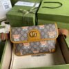 gg Ophidia Belt Bag Beige And Orange gg Supreme Canvas For Women? 8.7in/22cm gg ??