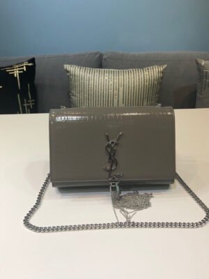 YSSL Kate Small Chain Bag With Tassel In Embossed Green For Women 7.8in/20cm YSL?