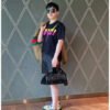 Gucci T-shirt with Retro Logo (Black)