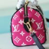 LV Speedy Bandouliere 20 Monogram Empreinte Black / White / Pink For Women,  Shoulder And Crossbody Bags 20.5cm/8.1in LV M46088