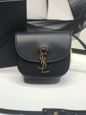 YSSL Kaia Medium Shoulder Bag Black For Women 8.5in/22cm YSL P00483797