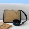 FI Medium Kan U Black and Brown Bag For Woman 25cm/10in