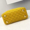 FI Peekaboo Mini Yellow Braided Bag For Woman 18cm/7in