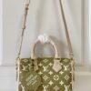 LV Speedy Bandouli¨¨re 20 Monogram Empreinte Khaki Green/Beige/Cream For Women, WoHandbags 8.1in/21cm LV M46118
