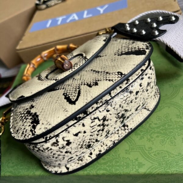 gg Bamboo 1947 Mini Top Handle Bag Natural For Women, Women¡¯s Bags 6.7in/17cm gg