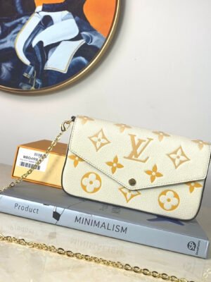 LV Monogram Empreinte Pochette 21cm White