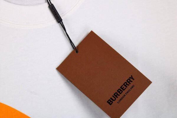 9dc68021 Burberry Knight Print T-Shirt - White and Orange