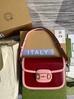 gg Horsebit 1955 Shoulder Bag Red For Women, Women’s Bags 9.8in/25cm gg?