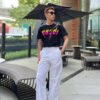Gucci T-shirt with Retro Logo (Black)
