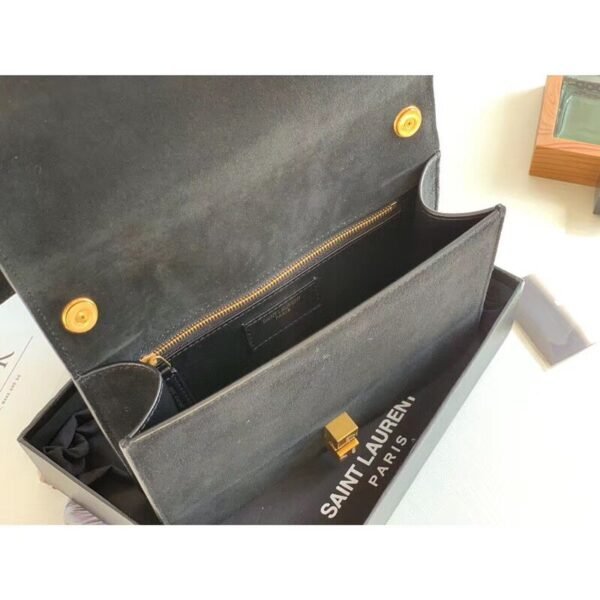 YSSL?Le Carre Satchel Black For Women 9in/23cm YSL