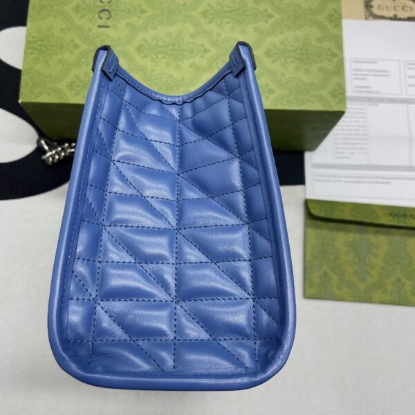 gg Marmont Medium Matelasse Tote Blue For Women, Women’s Bags 13.6in/34cm gg ??675796 UM8BF 4340