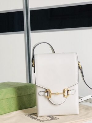 gg Horsebit 1955 Mini Bag For Women White 6.7in/17cm ?625615