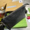 gg Embossed Medium Messenger Bag?Black gg Embossed For Men 12in/31cm gg 696009 1W3CN 1000