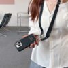 Pra Crossbody Leather iPhone Case