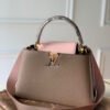 LV Capucines BB Taurillon And Python Taupe Brown/Eau De Rose Pink For Women,  Shoulder And Crossbody Bags 10.4in/27cm LV M57539